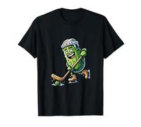 Pepino Hockey Hielo Juega Sonríe Camiseta