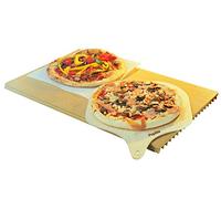PEPITA - Piedra de horno y barbacoa grande 356 mm x 570 mm con pala y recetario incluidos! - Made in Italy /Maxi Pizza Stone, Pizzastein