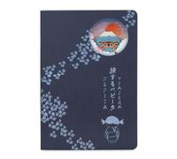 PEPITA VIAJERA Cuaderno A5 Punteado Tapa Dura con Ventana Troquelada,Libreta Bullet Journal Creativa para Escribir, Dibujar y Viajar, Diseño Japón Fuji Sakura, Detalle mamá