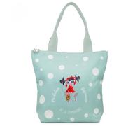 PEPITA VIAJERA Tote bag espaciosa en poliester reciclado,Diseño patrimonio con aporte educativo, Bolsillo interior con cremallera,Bolso Shopper, Mujer Grande, Ecológica, Detalle Día de la Madre