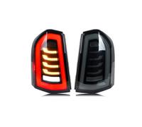 PEPKWELYCB Piloto Posterior Para Chrysler 300 300C 300S 2011 2012 2013 2014 Luces Traseras LED Señal Dinámica Arranque Animación Par Gris Conjunto De Lámparas Luz Trasera Coche