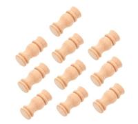 PEPLAYTAL 10piezas Balustres De Madera para Escalera Interior Columnas Decorativas De Madera Sin Acabado Soporte para Chimenea para Manualidades y Decoración del Hogar