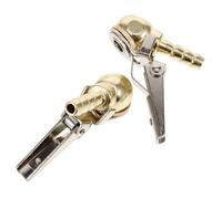 PEPLAYTAL 2 Piezas Clip Inflador Aire para Neumáticos de Coche Accesorio y Resistente para Compresor Herramienta Práctica para Inflado Rápido y Seguro