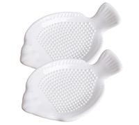 PEPLAYTAL 2 Piezas Triturador Manual de y Jengibre Cerámico Rallador Multiusos para Cocina Herramienta Práctica para Sazonar y Preparar Alimentos Casa