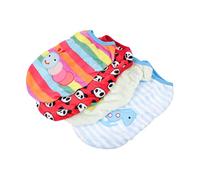 PEPLAYTAL 4piezas Chaleco Decorativo para Perros Pequeños De Franela Ropa De Mascota Cálida y Suave Accesorios para Mascotas Adorables Panda Oruga Caballito De Mar Caracol