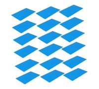 PEPLAYTAL 50 Piezas Tarjetas de Visita Metálicas Azul para Sublimación y Grabado Resistentes y Duraderas para Negocios y Oficina