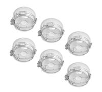 PEPLAYTAL 6 piezas Protector Estufa Gas Infantil Cubiertas Plásticas para Botones Seguridad Cocina Gas Natural y Butano Prevención Accidentes