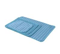 PEPLAYTAL Alfombra Refrescante para Perros Colchoneta De Verano para Mascotas Azul para Cama Transporte y Sillas Previene El Sobrecalentamiento Fácil De Almacenar