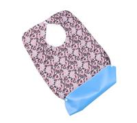 PEPLAYTAL Babero Adulto Grande con Bolsillo Recogemigas Ajustable para Comidas Protección para Ropa Pacientes y Personas Mayores Fácil de Limpiar y Cómodo para Uso Diario
