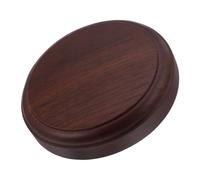 PEPLAYTAL Base Redonda de Madera Maciza Resistente para Macetas Pequeñas Soporte para Bonsáis Jarrones y Estatuas Pedestal Decorativo para Interiores Color Marrón