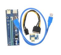 PEPLAYTAL Cable de Extensión Pcie para Tarjeta Gráfica con Diseño Plug And Play Conexión Estable y Alta Compatible con Adaptador Pcie Cable de Alimentación Prolongador Resistente para