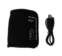 PEPLAYTAL Calentador De Biberones Portátil Usb Para Coche Calentador Eléctrico Para Alimentos y Leche Accesorios De Viaje Con Cable Para De Coche Negro