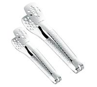 PEPLAYTAL Pinzas Inoxidable 304 para Cocina y Barbacoa 2 Piezas Utensilios Multiusos para Servir Pan y Carne Diseño Compacto para Fiestas y Reuniones