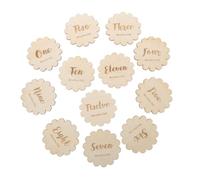 PEPLAYTAL Tarjetas De Mensuales Para Tarjetas De Madera Crecimiento Primer Cumpleaños y Fotos De Anuncio