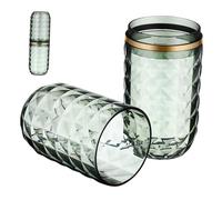 PEPLAYTAL Vaso para Cepillo de Dientes de Viaje Doble Resistente y Reutilizable Estuche Cubierto para Enjuague Bucal y Pasta Dental Organizador Multifunción Compacto para Kit de Viaje
