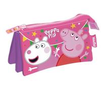 ARDITEX PP16436 Lapicero Portatodo Triple de 21x11cm de EONE-Peppa Pig