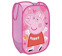 ARDITEX Cesta Plegable Infantil Peppa Pig, Organizador Rectangular con Asas para Almacenaje de Ropa y Guardar Juguetes, Flexible, Ligero y Resistente 36 x 36 x 58 cm