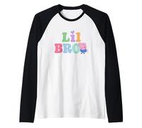Peppa Pig 20th Anniversary Lil Bro Colorful Logo Camiseta Manga Raglan