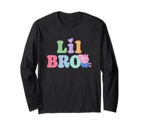 Peppa Pig 20th Anniversary Lil Bro Colorful Logo Manga Larga