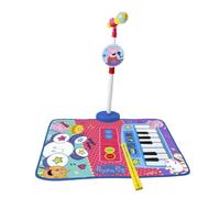 Peppa Pig - Alfombra Batería y Piano Peppa Pig con microfono de pie y baquetas 77x59x82 cm (Peppa pig 2348)