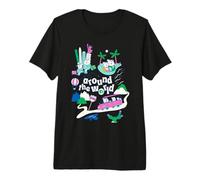 Peppa Pig Around The World Family Trip Vacation Route Camiseta Premium