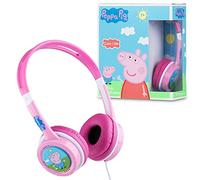 Peppa Pig Auriculares Infantiles para Niñas, Cascos Musica Niños, Auriculares Diadema con Cable Niña, Rosa