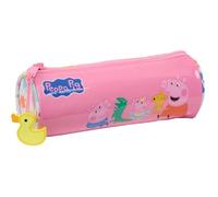 Peppa Pig Baby Pig - Estuche Redondo Escolar, Infantil, Niño, Ideal para Niños de 5 a 14 Años, Cómodo y Versátil, Calidad y Resistencia, 20x7 cm