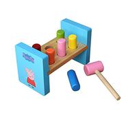 Peppa Pig Banco con Bloques y Martillo de Madera | Juguetes Niños 2 Años | Estimula Las Habilidades Sensoriales y Motoras | Licenciado Oficialmente