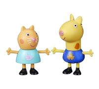Peppa Pig Best Friends Candy Cat & Gerald - Juego de Figuras de Jirafa, Juguetes preescolares para niñas y niños de 3 años en adelante, Surtido