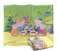 Peppa Pig Blanket, 152 x 127 cm Christmas Dinner Silky Touch Super Soft Throw Blanket