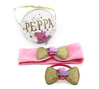 Peppa Pig Bola colgante oficial con lazo para el pelo Peppa en el interior