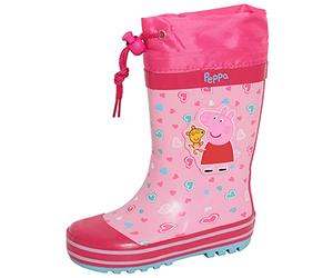 Peppa Pig Botas de agua de goma para niñas, color rosa, para lluvia, nieve, Pink, 27 EU