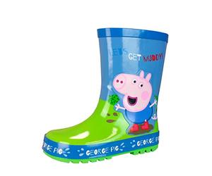 Peppa Pig Botas Impermeables para Niños George Pig Azul 22