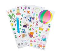 Peppa Pig - Calcomanías de Pared Personalizadas con Licencia Oficial, Incluye Letras Autoadhesivas Reutilizables y Personajes Favoritos, Accesorios para habitación de niños pequeños | Paladone