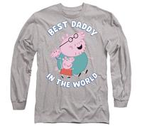 Peppa Pig Camiseta Best Daddy In The World de Jaspeado de Manga Larga (TV23920)