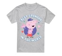 Peppa Pig Camiseta Best Grandpa In The World para Adultos Unisex (TV21384)
