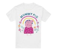 Peppa Pig Camiseta de Mamá Pig Arco Iris Floral para Hombre (TV5154)