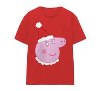 Peppa Pig Camiseta de Mamá Pig Diseño Gorro de Santa para Mujer (TV26584)