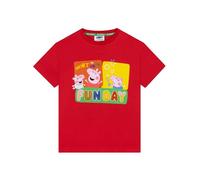 Peppa Pig Camiseta De Niño, Ropa Infantil George Pig, Camisetas De Verano Peppa, George Y Evie, Rojo 3-4 Años