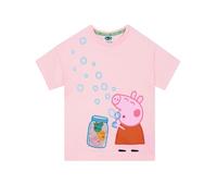 Peppa Pig Camiseta Niña, Camiseta Niños Manga Corta, Top Niña con Motivo De Burbujas 3-4 Años