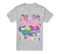 Peppa Pig Camiseta Party Time de Mamá Pig Papá Pig para Hombre (TV5150)