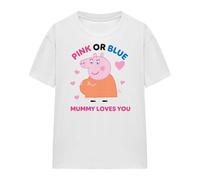 Peppa Pig Camiseta Pink Or Blue Mummy Pig Loves You para Mujer (TV21672)