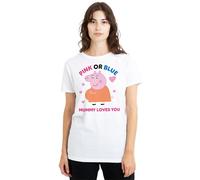 Peppa Pig Camiseta Pink Or Blue Mummy Pig Loves You para Mujer (TV21672)