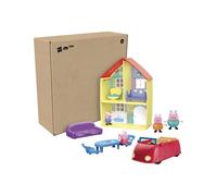 Peppa Pig Casa Familiar F4696 Set Play Car Sonidos 4 Figuras 6 Accesorios