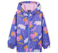 Peppa Pig Chaqueta Impermeable con Capucha Chubasquero Ropa de Lluvia Abrigo Rainwear Niños 2-6 Años (Multicolor, 3-4 años)