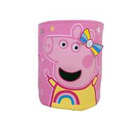 Character World Peppa Pig - Cubo de almacenamiento oficial | Diseño Bowstar | Cesta de lavandería | Organizador para dormitorio infantil, sala de juegos para niños | 38 x 31 x 31 cm lona de algodón