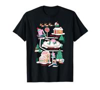 Peppa Pig Christmas Jolly Winter Town Map Camiseta