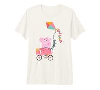 Peppa Pig - Cometa para Montar en Bicicleta al Aire Libre, Aventura clásica Camiseta Premium
