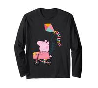 Peppa Pig - Cometa para Montar en Bicicleta, diseño clásico Manga Larga