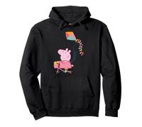 Peppa Pig - Cometa para Montar en Bicicleta, diseño clásico Sudadera con Capucha